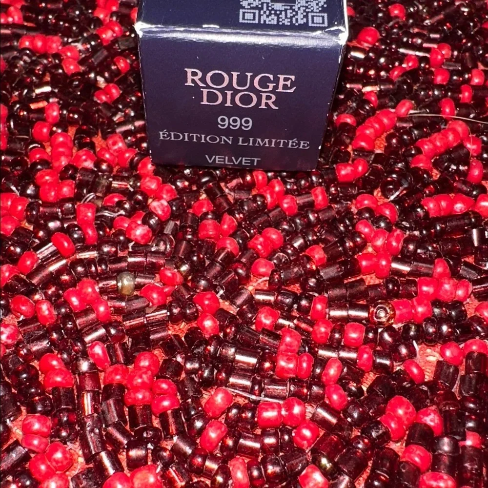 Dior Rouge Lipstick - Shade 999 Velvet Limited Edition Tube - NEW